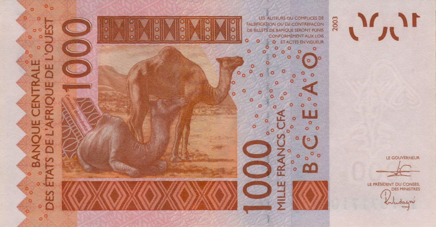 Togo (W.A.S) 1000 2019 UNC P-815T